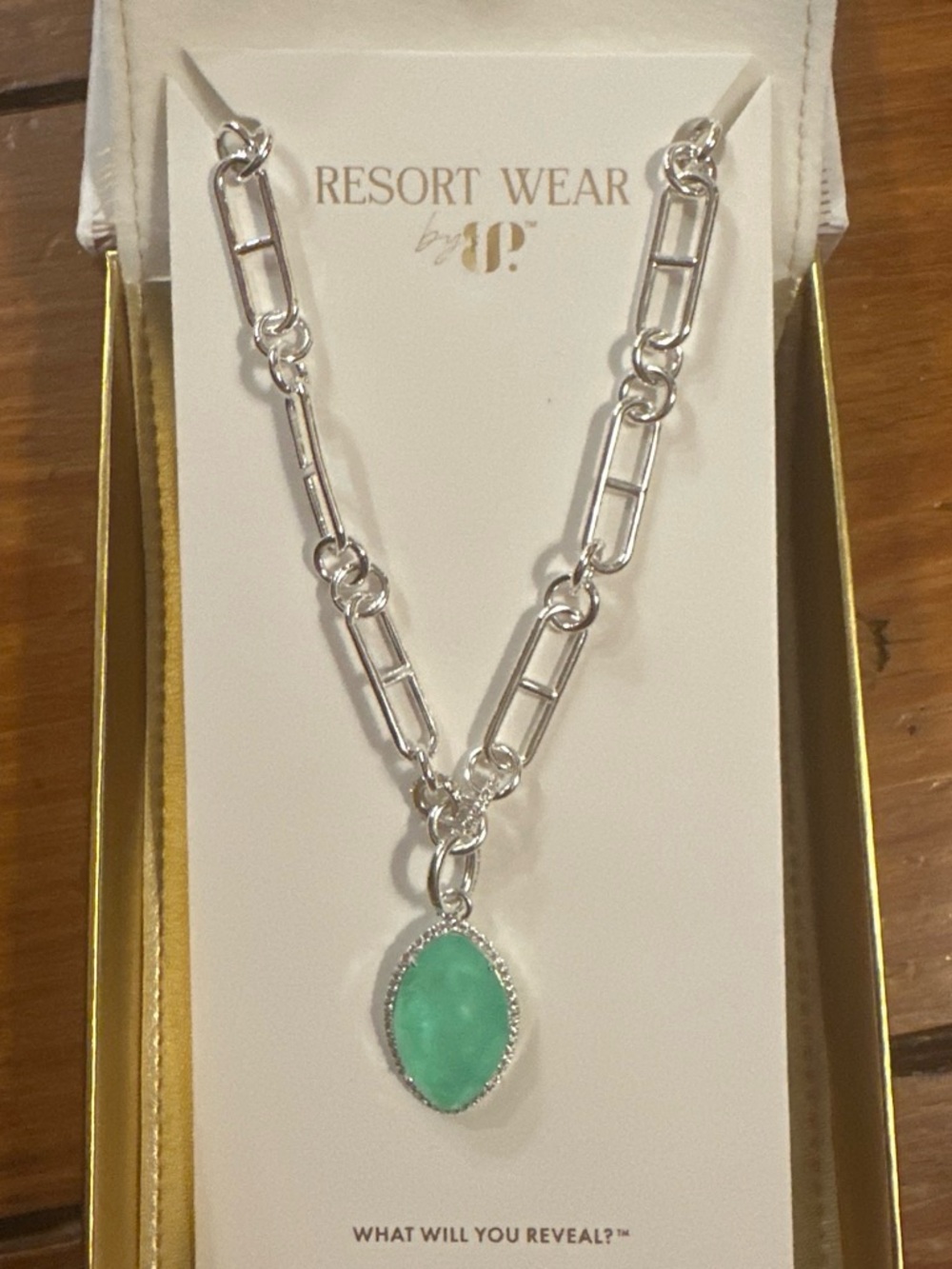 Resort Wear by Bomb Party “Isla Maven Necklace” with Mint Tourmaline and Genuine